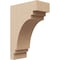 Ekena Millwork 4"W x 8"D x 12"H Classic Pescadero Rough Cedar Woodgrain TimberThane Corbel, Primed Tan CORUR04X08X12PECRCPR - alternate 1